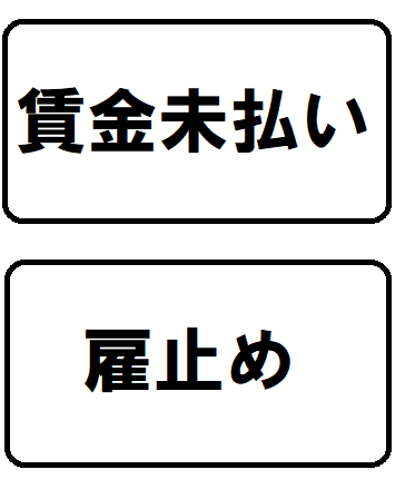 賃金未払い・雇止め