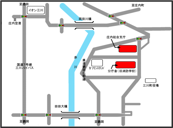 総合支庁案内図